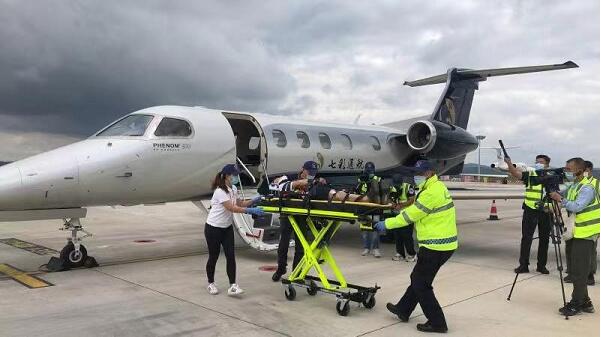 航空医疗救援联合演练 守护空中生命绿色通道